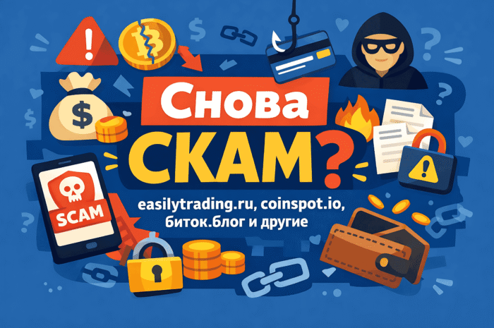 Про мошенников (easilytrading.ru, coinspot.io, биток.блог и других), оцените масштаб