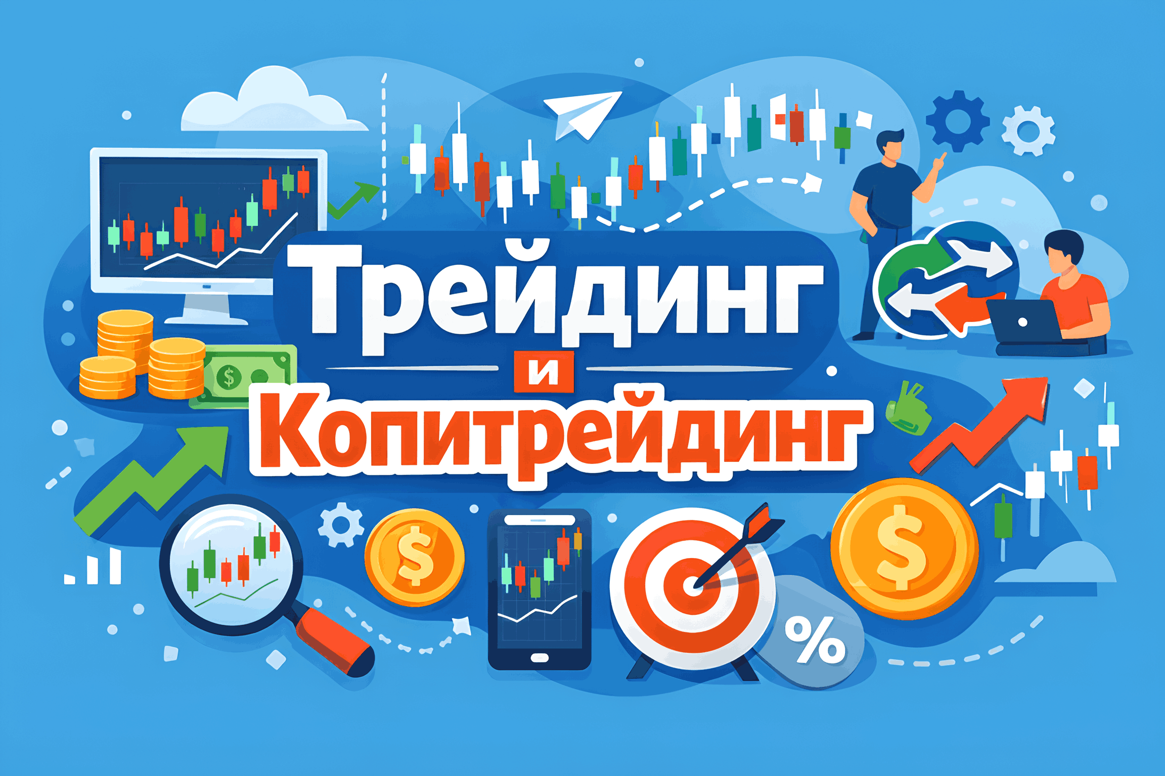 Графически про трейдинг и копитрейдинг